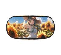 DUWAA You Are My Sunshine Sunflower1 print Functional Stationery Pouch Portable Pencil Bags Pencil case, Lightweight Pencil Pouch