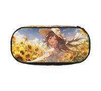 DUWAA You Are My Sunshine Sunflower3 print Functional Stationery Pouch Portable Pencil Bags Pencil case, Lightweight Pencil Pouch