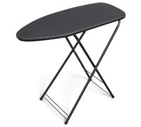 Duwee Ironing Board Compact and Easy Storage, Medium Ironing Board, Heat Resistant Cover with Thick Felt Pad, 34x90 cm, Black