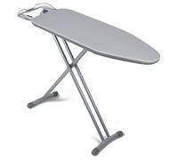 Duwee Ironing Board Medium With Heat Resistant Cover,Folding Adjustable Height Compact Ironing Board,Thick Felt Pad,Strong legs,Silver,31x91cm