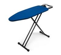 Duwee Ironing Board With Heat Resistant Cover,Folding Adjustable Height Large Ironing Board,Thick Felt Pad,Strong legs,Heavy Sturdy Legs,Blue,33x96cm