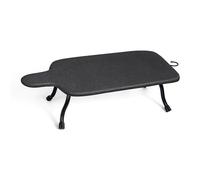 Duwee Table Top Ironing Board with Heat Resistant Cover, Small Iron Board with Folding Legs, Space Saving Ironing Boards, Ideal for Dormitory, Apartments, Travel, 77 × 40 cm, Black