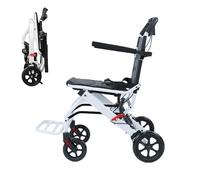 duwiikab Portable Folding Transport Wheelchair, Super Lightweight Wheelchair Foldable, Fold up Light Weight Wheel Chair, Travel Lightweight Wheelchairs for Seniors, Folding Wheelchairs for Adults A