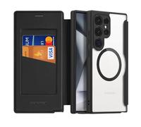 DUX DUCIS Case for Samsung Galaxy S24 Ultra Wallet with Card Holder [Compatible MagSafe] [RFID Blocking] Premium Leather Anti-Scratch Flip Folio Cover (6.8'',Black)