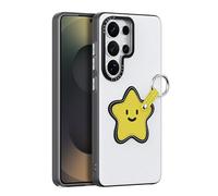 DUX DUCIS for Galaxy S26 Ultra Case with a Ring and Wrist Strap, Exquisite and Cute Star Patterned Shockproof Protective Cover for Galaxy S26 Ultra Phone Case (White)