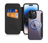 DUX DUCIS iPhone 14 Pro Max Case Wallet with Card Holder - RFID Blocking, MagSafe Compatible Premium Leather Anti-Scratch Flip Folio Cover (6.7", Black)