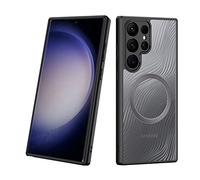 DUX DUCIS Magnetic Samsung S23 Ultra Case for Magsafe, with Camera Protection Translucent Hard Back Shockproof Protective Phone Cover Cases for Samsung Galaxy S23 Ultra (Black)