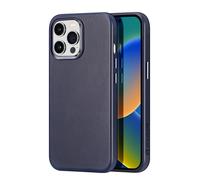 DUX DUCIS Naples Leather Back Case Cover for Apple iPhone 14 Pro - Blue