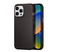 DUX DUCIS Naples Leather Back Case Cover for Apple iPhone 14 Pro Max - Coffee