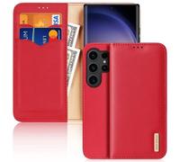 DUX DUCIS Real Leather Flip RFID Wallet Case for Samsung Galaxy S24 Ultra