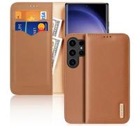 DUX DUCIS Real Leather Flip RFID Wallet Case for Samsung Galaxy S24 Ultra