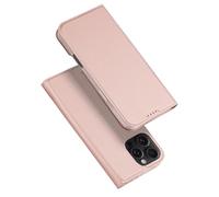 DUX DUCIS Skin Pro Series Case, Designed for Apple iPhone 16 Pro Max, PU Leather Case with Card Slot, Flip Phone Cover - Rose