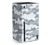 DUXICEPIN Magnetic Wrap for Xbox Series X Console, Protective Wraps Cover for Xbox Series X Accessories, Premium PU Leather & Soft Inner Lining, Grey Camo
