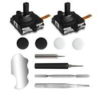 DUXICEPIN Replacement Kit for Oculus Quest 2 Controller/Meta Quest 3 Controller (11-in-1), Joysticks, Screwdriver, Tweezer & Pry Tool-Ultimate for Meta Quest 3 Controller Accessories (Black-11-in-1)