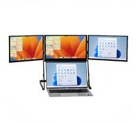 DUXMM 15.6" Laptop Screen Extender Monitor Portable,Full HD IPS Screen Extender,Just 1 Cable for 3 Screens, FHD 1080P IPS Laptop Extender Compatible with Wins/Mac for 12" - 17.3" Laptops