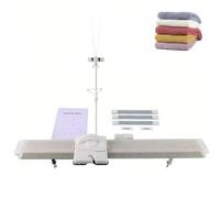 DUXMM 150 Stitches Household Knitting Machine, LK150 6.5mm Mid Gauge Silver Reed Automatic Weaving Machine, Durable Plastic Sewing Tool Set with Accessories for Beginner Adults Hand Knitting