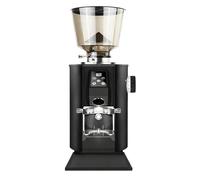 DUXMM Commercial Coffee Flat Burr Grinder,Premium Electric Burr Coffee Grinder,64mm flat burrs with Container,9 Adjustable Grind Settings with Professional Portafilter Holder,for Coffee Shops Black