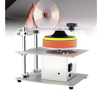 DUXMM Multifunctional Bench Polisher Edge Sharpener, Infinite Forward Reverse Speed Semi-Automatic Disc Polisher, 4inch 6000RPM Mini Disc Sander for CD DVD Scratch Repair Metal Stone Polishing