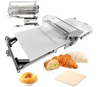 DUXMM New Upgraded 22.4" Folding Dough Sheeter,Commercial Electric Dough Sheeter Machine,Foldable Pastry Maker Machine with 2-30mm Thickness Set,for Puff and Fondant Pastry