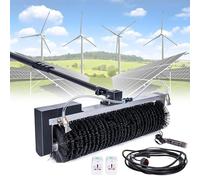 DUXMM Solar Panel Cleaning Fed Brush,Handheld Photovoltiax Cleaning Brush,Professional Electric Solar Panel Cleaning Equipment,for Office Building/Garden, With Telescopic Pole 3.5m/11.4ft