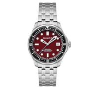 DUXOT Men's 41mm Henri Diver Automatic Maroon Red Watch with Solid Stainless Steel Bracelet DX-2060-55