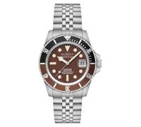 DUXOT Men's 42mm Atlantica Diver Automatic Chocolate Brown Watch with Solid Stainless Steel Bracelet DX-2057-99