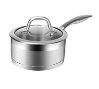 Duxtop Professional Stainless Steel Sauce Pan with Lid, Kitchen Cookware, Induction Pot with Impact-Bonded Base Technology, 2.5 Quart