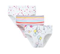 duxyoz 3PC Girls Knickers Underwear Soft Cotton Panties Seamless Briefs Cute Underpants Comfy High Elastic Comfortable Breathable Knickers Pants For Toddler Kids All Season 3-4 Years