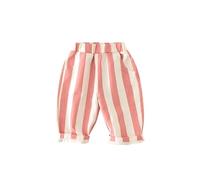 duxyoz Baby Boys Girls Cotton Trousers Soft Comfy Lightweight Lounge Pants Classic Stripe Printed Casual Summer Trousers Elastic Waist Infant Kid Toddler Sweatpants Unisex Joggers Bottoms 18-24 Months