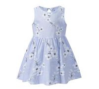 duxyoz Baby Girl's Sleeveless Cotton Summer Causal Dresses Cute Swing a line Boho Beach Holiday mini Dress Lightweight Toddler Elegant Pleated Sundress Kids Daily wear Playwear Clothing 5-6 Years