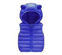 duxyoz Blue baby biys girls puffer gilet sleeveless lightweight bodywarmer Packable windproof gilets Unisex Infant Toddler Padded Waistcoat Cotton padded quilted coats Winter Outwear
