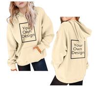 duxyoz Boys Girls Custom Hoodies Sweatshirt - Personalized Hoodie for Kids,Design Your Own Pullover Hooded Sweatshirt,Add Your Text Image Photo