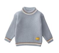 duxyoz Boys Girls Jumper Pullover Knitted Sweaters Long Sleeve Casual Kids School Jumper Plain Soft Comfortable Warm Pullover Sweatshirts Round Neck Knitwear Top Fall Winter Clothes 5-6 Years
