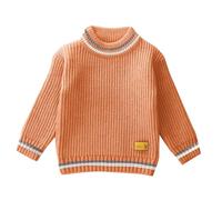 duxyoz Boys Girls Jumper Pullover Knitted Sweaters Long Sleeve Casual Kids School Jumper Plain Soft Comfortable Warm Pullover Sweatshirts Round Neck Knitwear Top Fall Winter Clothes 3-4 Years