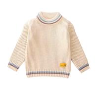 duxyoz Boys Girls Jumper Pullover Knitted Sweaters Long Sleeve Casual Kids School Jumper Plain Soft Comfortable Warm Pullover Sweatshirts Round Neck Knitwear Top Fall Winter Clothes 6-7 Years