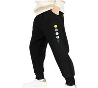 duxyoz Boys Sweatpants Cotton Casual Trousers Plain Baggy Suit Bottoms Kids Activewear Sports Pants Soft Comfy Sweatpants Elastic Waist Lounge Pants School Trousers Cuffed Joggers 6-7 Years
