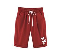 duxyoz Capris Pants for Girls Summer Casual Loose Straight Wide Leg Drawstring Elastic Waist Cropped Trousers Kids Loose Fit Baggy Beach Shorts Knee Length Lounge Bermuda Shorts 11-12 Years
