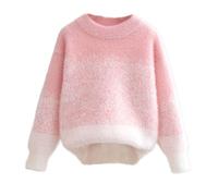duxyoz Christmas Jumper for Kids Boys Girls Knitted Pullover Sweater Thicken Warm Sweater Tops Long Sleeve Chunky Warm Knitwear Sweatshirts Soft Fluffy Round Neck Sweater Jumpers 7-8 Years