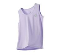 duxyoz Girl Boys Sleeveless Tank Tops Basic Tee Shirts Casual Round Neck Undershirt Solid Color Comfy Loungewear Cotton T-Shirt Kids School Vest Soft Lightweight Underwear Vests 7-8 Years