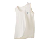 duxyoz Girl Boys Sleeveless Tank Tops Basic Tee Shirts Casual Round Neck Undershirt Solid Color Comfy Loungewear Cotton T-Shirt Kids School Vest Soft Lightweight Underwear Vests 13-14 Years