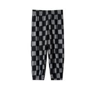 duxyoz Girls Boys Plaid Casual Trousers Loose Fit Lounge Pajamas Bottoms Soft Comfy Cotton Summer Trousers Lightweight Soft Outdoor Sweatpants Vintage Checked Jogger Bottom Pants 11-12 Years