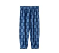 duxyoz Girls Boys Plaid Casual Trousers Loose Fit Lounge Pajamas Bottoms Soft Comfy Cotton Summer Trousers Lightweight Soft Outdoor Sweatpants Vintage Checked Jogger Bottom Pants 7-8 Years