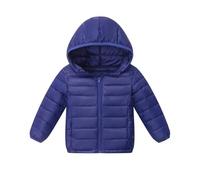 duxyoz Girls' Boys' Winter Coats Hooded Warm Puffer Jacket Coat For Kids Lightweight Packable Padded Quilted Puffy Coat Long Sleeve Windproof Outwear Thermal Warm Softshell Outdoor Jacket 4-5 Years