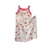 duxyoz Girls Nightdress Kids Nighties Sleeveless Nightgown Cooling Sleepwear Floral Sleepshirt Sundress Summer Pajama Dress Soft Cute Sleep Dress Comfy Sleep Shirts for Kids Clothes 2-3 Years