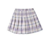 duxyoz Girls School Skirt Half Elastic Waist School Uniform Box Pleated Skirt Casual Mini Skater Skirts with Shorts Elegant Basic Plaid Skirt Tennis Basic A Line Summer Skirts Dress 14-15 Years