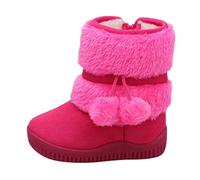 duxyoz Girl'S Snow Boots - Soft Sole,Winter,Warm,Fur Lining,Non-Slip,Ankle Booties Plush Walking Shoes Outdoor Booties Size 7