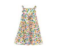 duxyoz Girls Summer Beach Dress with Necklace Strappy Sleeveless Floral Print Bohemian Sundress Casual A-Line Flowy Swing Midi Dress Tween Girls Cotton Smocked Tiered Off Shoulder Sundress 7-8 Years