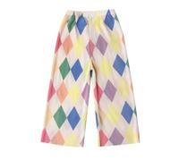 duxyoz Girls Summer Trousers Elastic Waist Lightweight Soft Pajamas Bottoms Straight Wide Leg Casual Trousers Funny Graphic Printed Lounge Chiffon Pants Vintage Loose Fit Jogger Sweatpants 12-13 Years