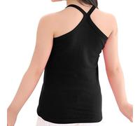 duxyoz Girls Summer Vest Undershirts Soft Cotton Camisole Underwear Sleeveless Gym T-Shirt Cami Vest Tops Solid Color Basic Tees Shirts Loungewear for Kids Breathable Tank Tops 10-11 Years