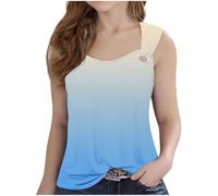 duxyoz Girls T Shirts Sleeveless Tank Tops Camisole Round Neck Off Shoulder Casual Vest Tops Trendy Party Wear Stretch Comfortable Summer Tee Shirt Breathable Cami Top Holiday Going Out 13-14 Years